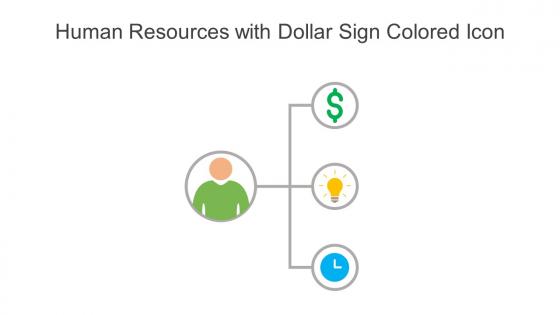 Human Resources With Dollar Sign Colored Icon In Powerpoint Pptx Png And Editable Eps Format