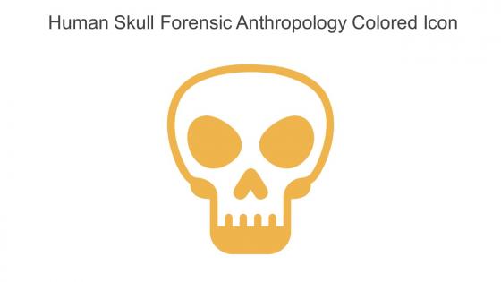 Human Skull Forensic Anthropology Colored Icon In Powerpoint Pptx Png And Editable Eps Format