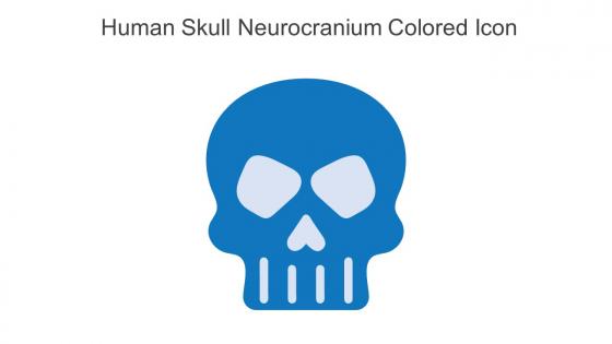 Human Skull Neurocranium Colored Icon In Powerpoint Pptx Png And Editable Eps Format
