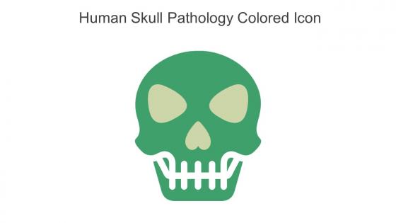 Human Skull Pathology Colored Icon In Powerpoint Pptx Png And Editable Eps Format