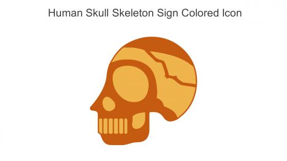 Human Skull Skeleton Sign Colored Icon In Powerpoint Pptx Png And Editable Eps Format