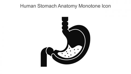 Human Stomach Anatomy Monotone Icon In Powerpoint Pptx Png And Editable Eps Format