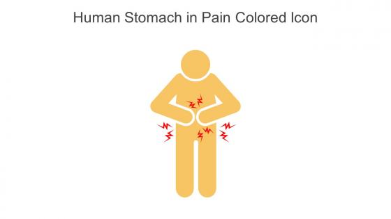 Human Stomach In Pain Colored Icon In Powerpoint Pptx Png And Editable Eps Format