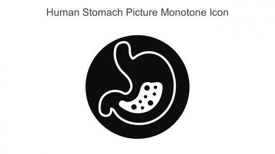 Human Stomach Picture Monotone Icon In Powerpoint Pptx Png And Editable Eps Format