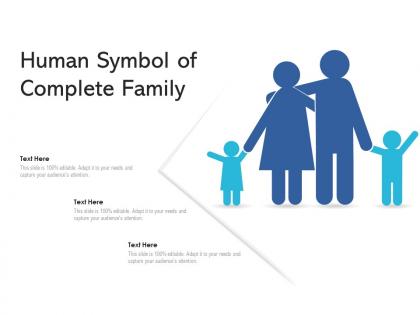 Human symbol of complete family