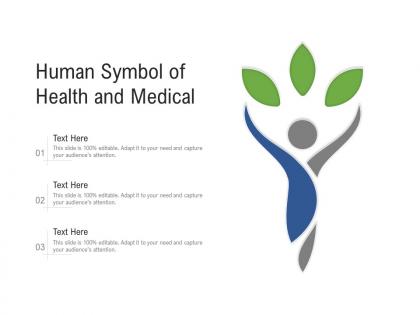 Human symbol of health and medical