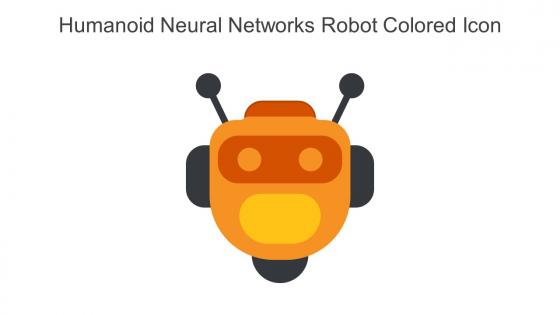 Humanoid Neural Networks Robot Colored Icon In Powerpoint Pptx Png And Editable Eps Format