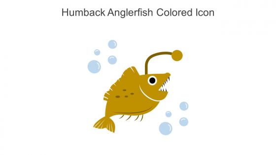 Humback Anglerfish Colored Icon In Powerpoint Pptx Png And Editable Eps Format