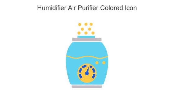 Humidifier Air Purifier Colored Icon In Powerpoint Pptx Png And Editable Eps Format