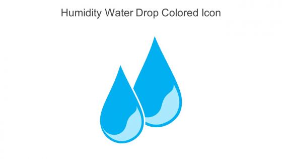 Humidity Water Drop Colored Icon In Powerpoint Pptx Png And Editable Eps Format