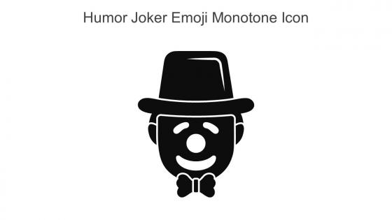 Humor Joker Emoji Monotone Icon In Powerpoint Pptx Png And Editable Eps Format