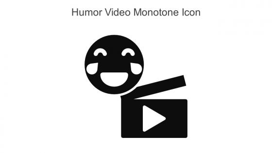 Humor Video Monotone Icon In Powerpoint Pptx Png And Editable Eps Format