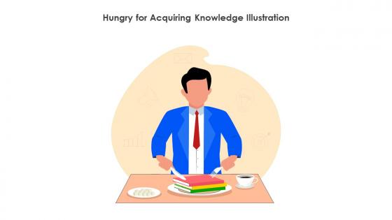 Hungry For Acquiring Knowledge Illustration