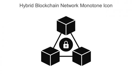 Hybrid Blockchain Network Monotone Icon In Powerpoint Pptx Png And Editable Eps Format