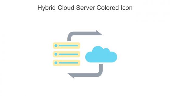 Hybrid Cloud Server Colored Icon In Powerpoint Pptx Png And Editable Eps Format