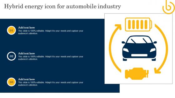 Hybrid Energy Icon For Automobile Industry