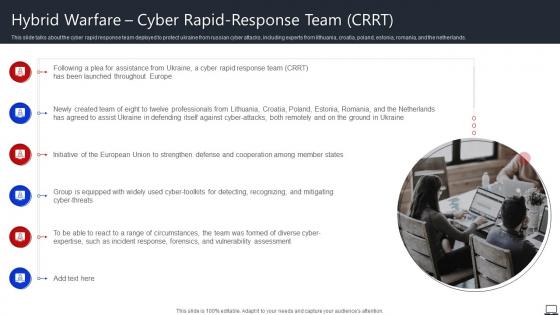 Hybrid Warfare Cyber Rapid Response Team CRRT String Of Cyber Attacks