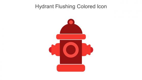 Hydrant Flushing Colored Icon In Powerpoint Pptx Png And Editable Eps Format