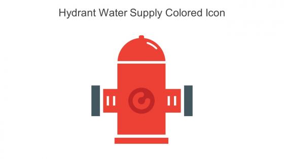 Hydrant Water Supply Colored Icon In Powerpoint Pptx Png And Editable Eps Format