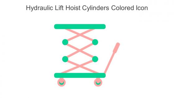 Hydraulic Lift Hoist Cylinders Colored Icon In Powerpoint Pptx Png And Editable Eps Format