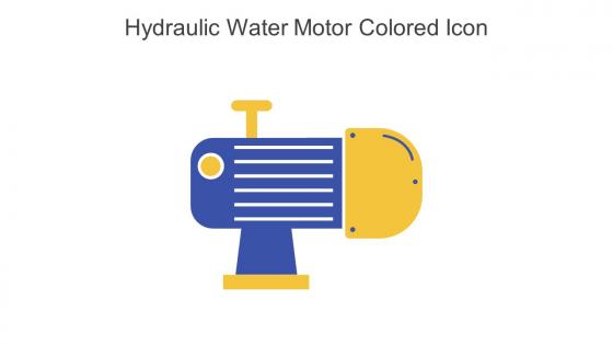 Hydraulic Water Motor Colored Icon In Powerpoint Pptx Png And Editable Eps Format