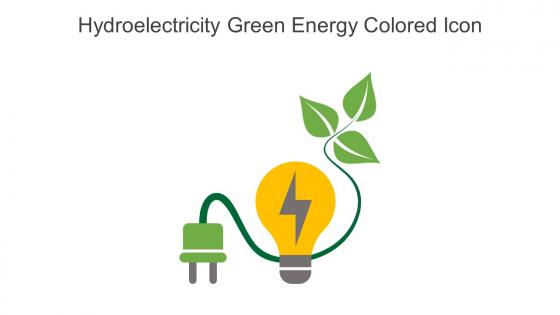 Hydroelectricity Green Energy Colored Icon In Powerpoint Pptx Png And Editable Eps Format