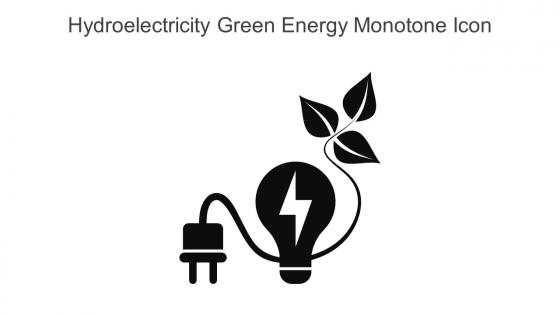 Hydroelectricity Green Energy Monotone Icon In Powerpoint Pptx Png And Editable Eps Format
