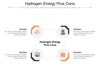 Hydrogen energy pros cons ppt powerpoint presentation layouts design templates cpb