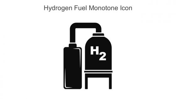 Hydrogen Fuel Monotone Icon In Powerpoint Pptx Png And Editable Eps Format