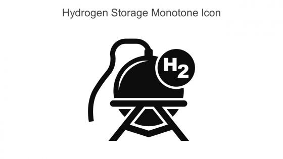 Hydrogen Storage Monotone Icon In Powerpoint Pptx Png And Editable Eps Format
