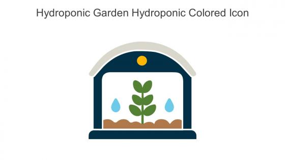 Hydroponic Garden Hydroponic Colored Icon In Powerpoint Pptx Png And Editable Eps Format