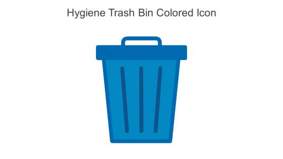 Hygiene Trash Bin Colored Icon In Powerpoint Pptx Png And Editable Eps Format