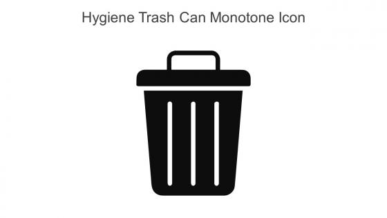 Hygiene Trash Can Monotone Icon In Powerpoint Pptx Png And Editable Eps Format