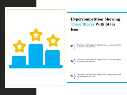 Hyper competition showing three blocks with stars icon