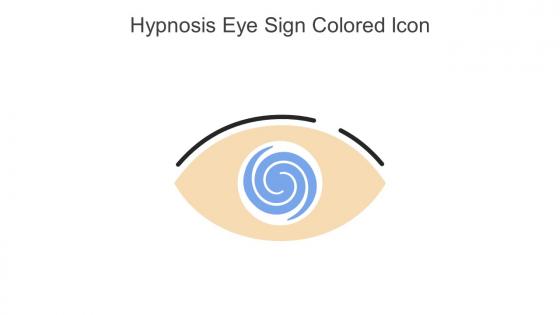 Hypnosis Eye Sign Colored Icon In Powerpoint Pptx Png And Editable Eps Format