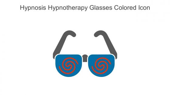 Hypnosis Hypnotherapy Glasses Colored Icon In Powerpoint Pptx Png And Editable Eps Format