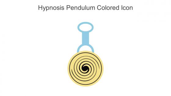 Hypnosis Pendulum Colored Icon In Powerpoint Pptx Png And Editable Eps Format