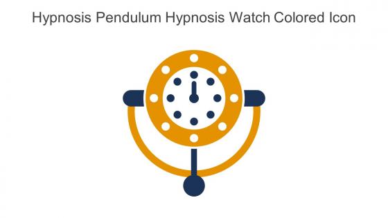 Hypnosis Pendulum Hypnosis Watch Colored Icon In Powerpoint Pptx Png And Editable Eps Format