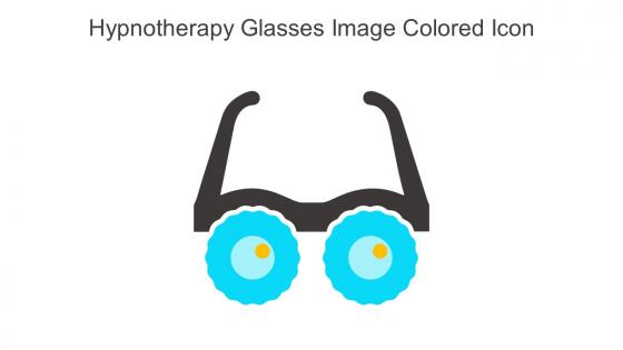 Hypnotherapy Glasses Image Colored Icon In Powerpoint Pptx Png And Editable Eps Format