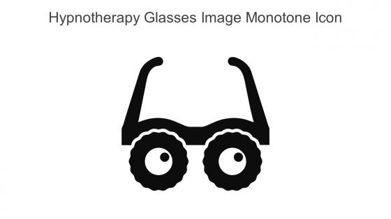 Hypnotherapy Glasses Image Monotone Icon In Powerpoint Pptx Png And Editable Eps Format