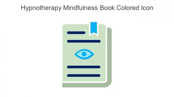 Hypnotherapy Mindfulness Book Colored Icon In Powerpoint Pptx Png And Editable Eps Format