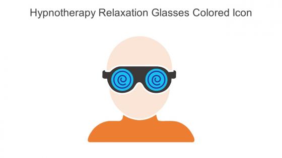 Hypnotherapy Relaxation Glasses Colored Icon In Powerpoint Pptx Png And Editable Eps Format