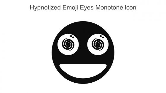 Hypnotized Emoji Eyes Monotone Icon In Powerpoint Pptx Png And Editable Eps Format