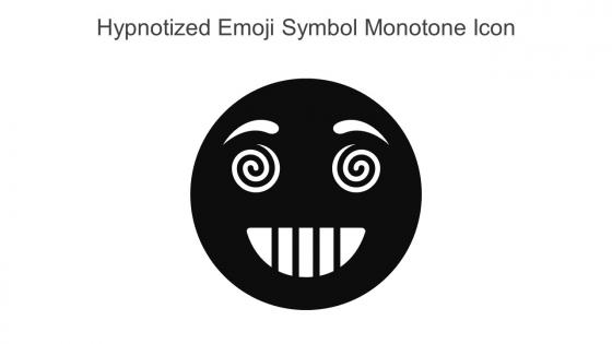 Hypnotized Emoji Symbol Monotone Icon In Powerpoint Pptx Png And Editable Eps Format