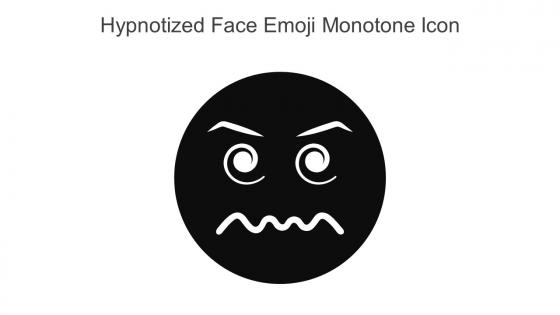 Hypnotized Face Emoji Monotone Icon In Powerpoint Pptx Png And Editable Eps Format