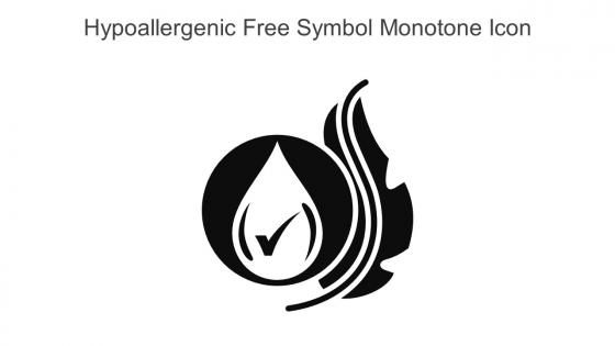 Hypoallergenic Free Symbol Monotone Icon In Powerpoint Pptx Png And Editable Eps Format