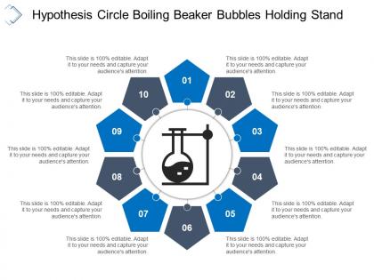 Hypothesis circle boiling beaker bubbles holding stand