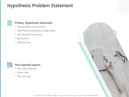 Hypothesis problem statement ppt powerpoint presentation inspiration slideshow