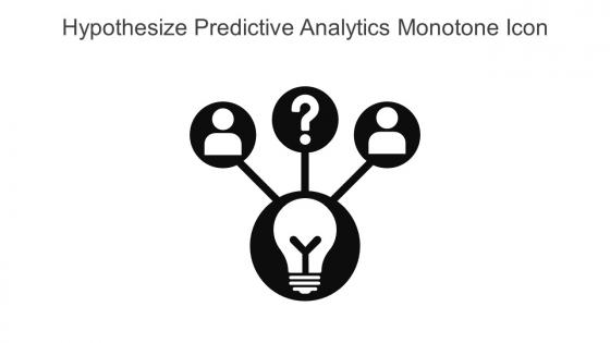 Hypothesize Predictive Analytics Monotone Icon In Powerpoint Pptx Png And Editable Eps Format