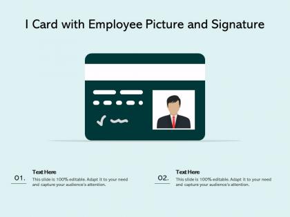 I card with employee picture and signature